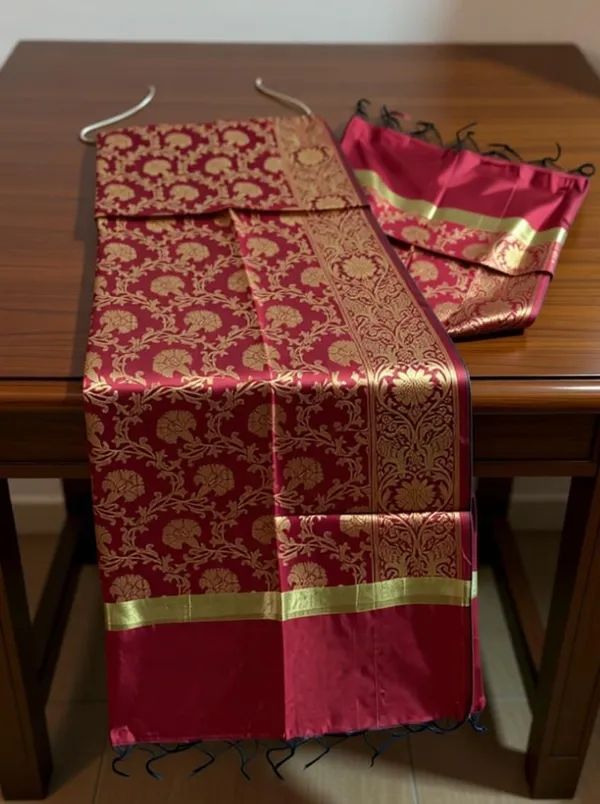 Maroon_Premium_Silk_For_Women