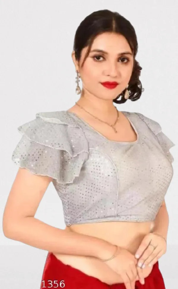 Silver_Premium_Readymade_Blouse_For_Women