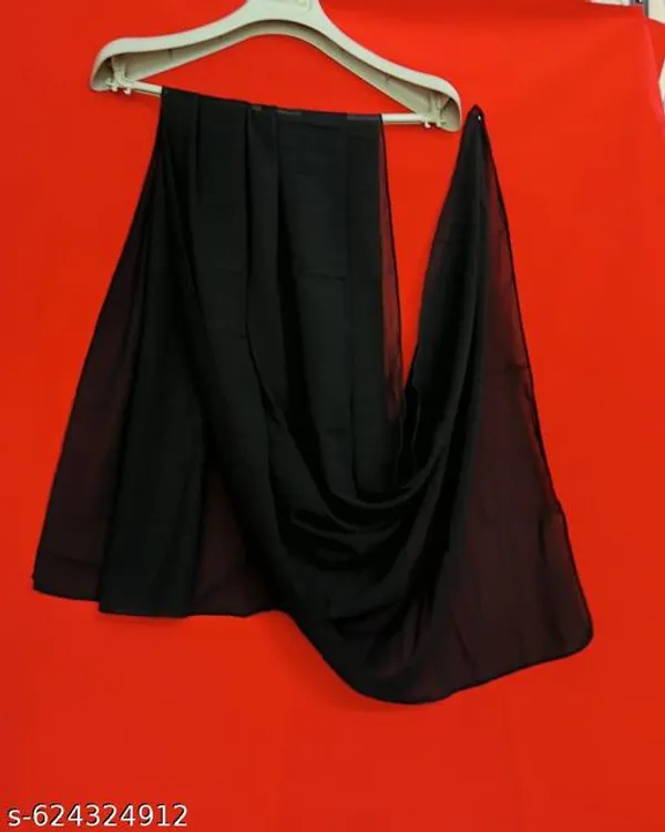 Black_And_White_Premium_Georgette_Stole_For_Women_Pack_Of_2