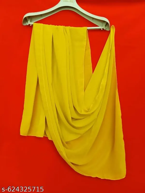 Mustard_And_White_Premium_Georgette_Stole_For_Women