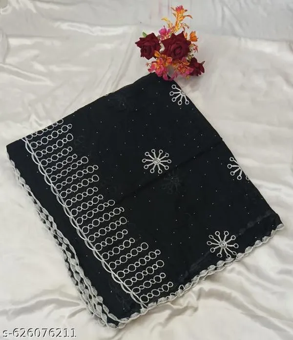 Black_Premium_Cotton_Dupatta_For_Women