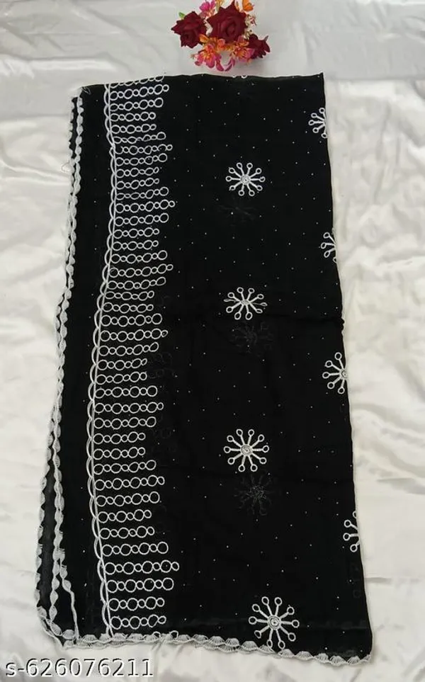 Black_Premium_Cotton_Dupatta_For_Women