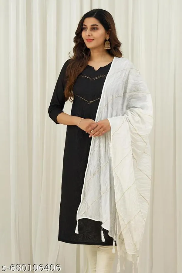 White_Premium_Cotton_Dupatta_For_Women