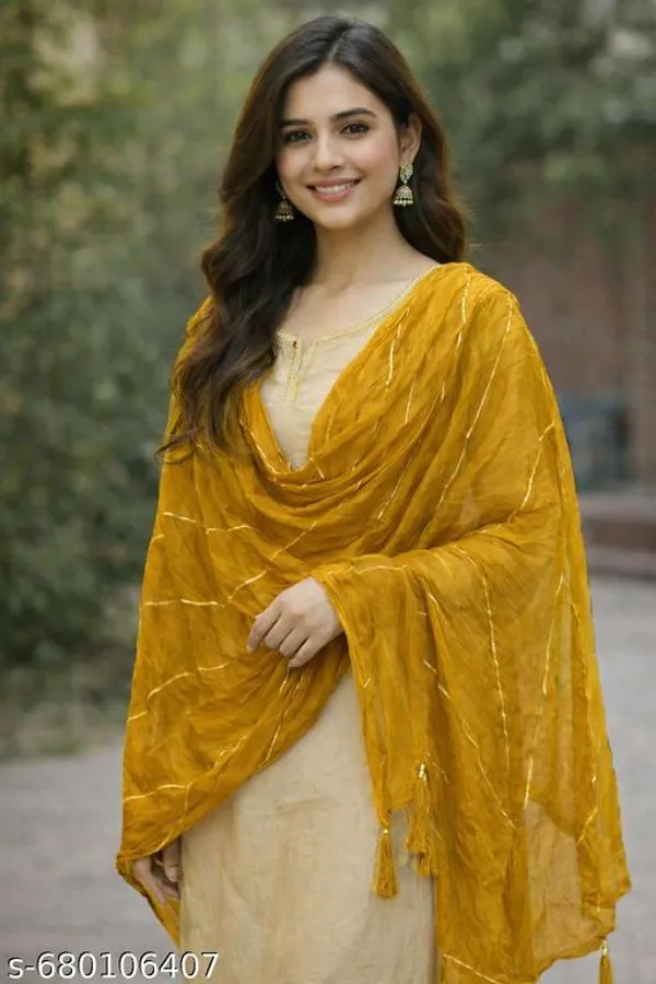 Yellow_Premium_Cotton_Dupatta_For_Women