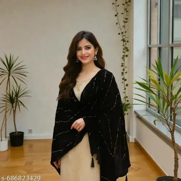 Black_Premium_Cotton_Dupatta_For_Women