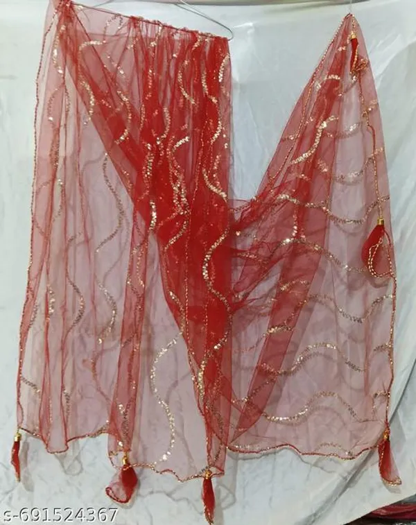 Red_Premium_Cotton_Dupatta_For_Women
