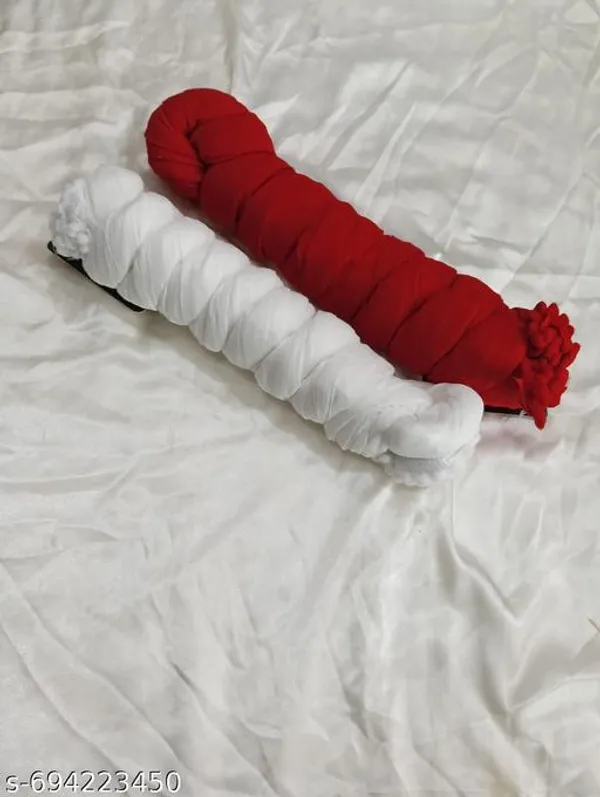 White_And_Red_Premium_Cotton_Dupatta_For_Women_Pack_Of_2