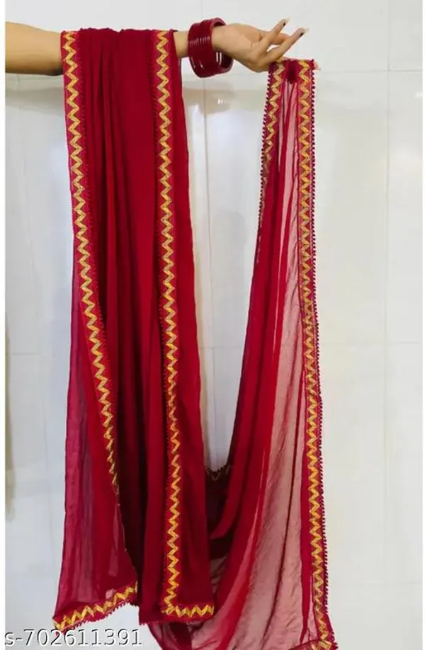 Red_Premium_Chiffon_Dupatta_For_Women