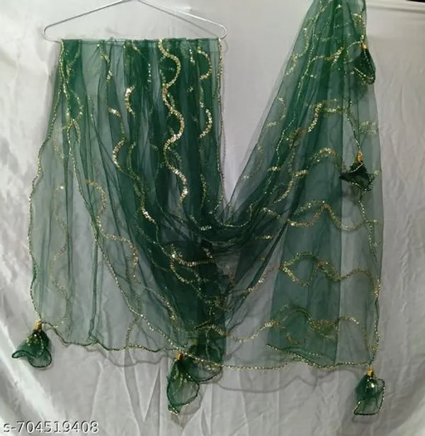 Green_Premium_Net_Dupatta_For_Women