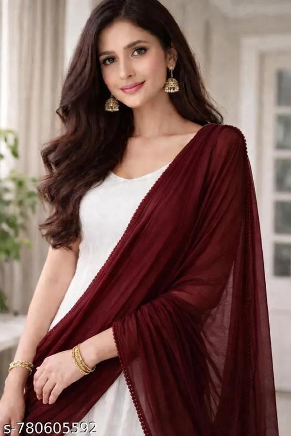 Maroon_Premium_Cotton_Dupatta_For_Women