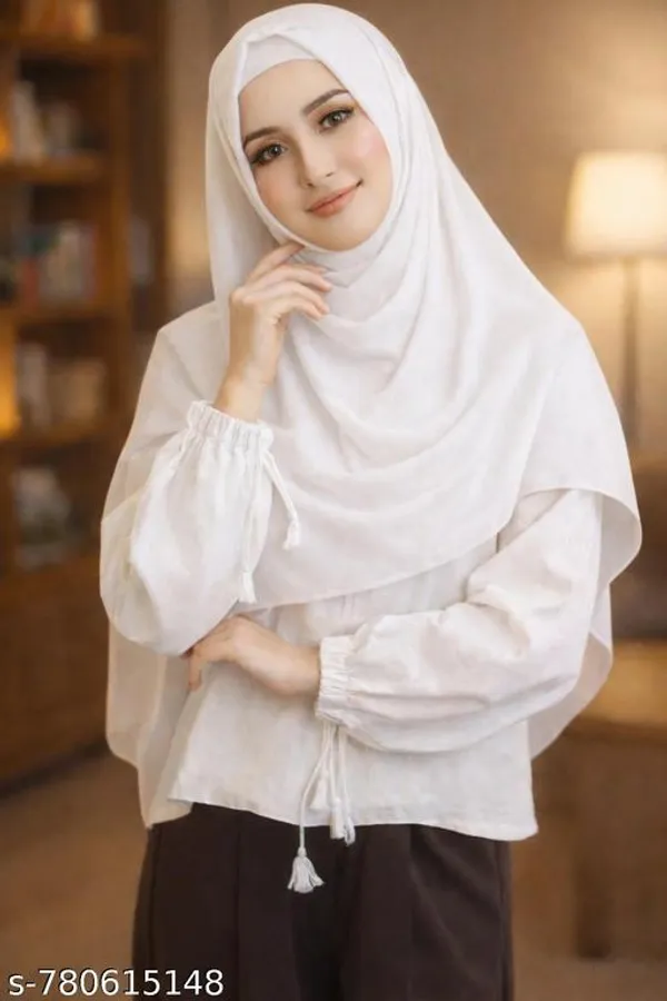 White_Premium_Cotton_Dupatta_For_Women