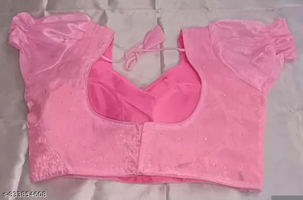Pink_Premium_Organza_Blouse_For_Women