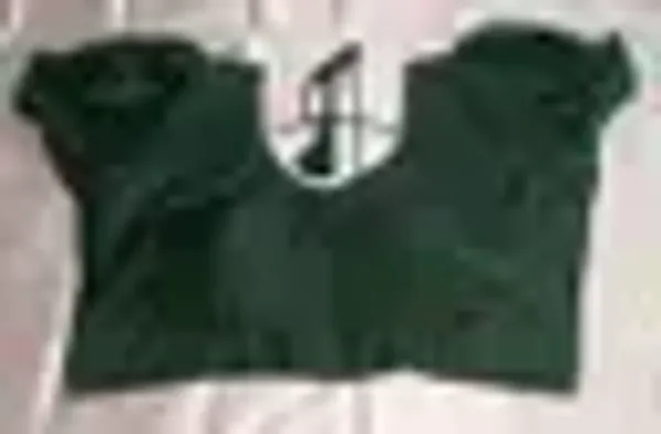 Green_Premium_Organza_Blouse_For_Women