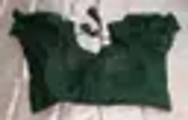 Green_Premium_Organza_Blouse_For_Women