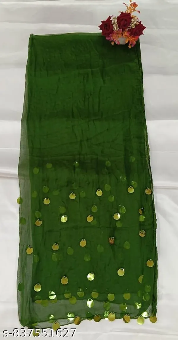 Green_Premium_Chiffon_Dupatta_For_Women