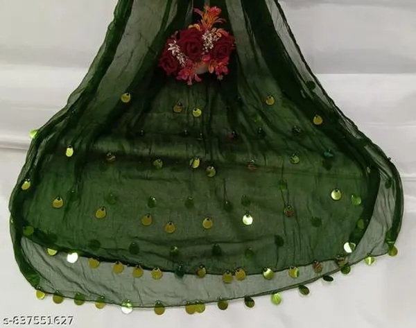 Green_Premium_Chiffon_Dupatta_For_Women