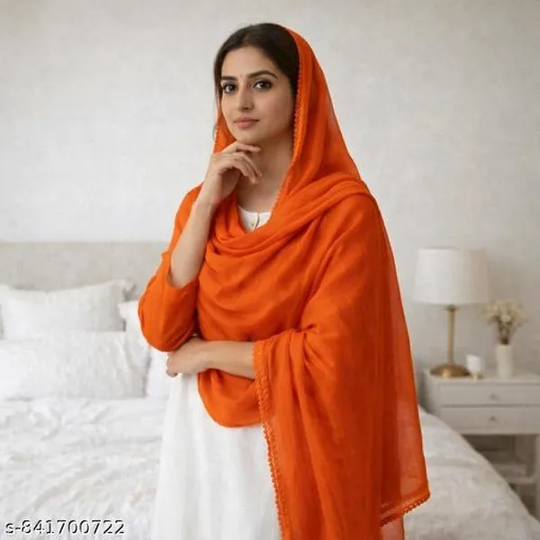 Orange_Premium_Chiffon_Dupatta_For_Women