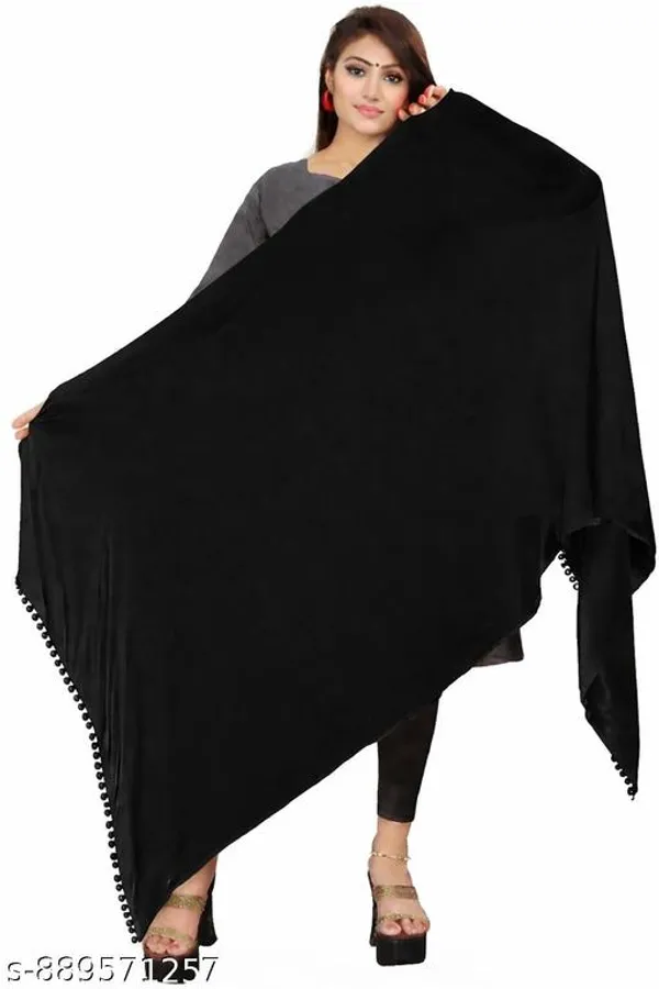 Black_Premium_Chiffon_Dupatta_For_Women