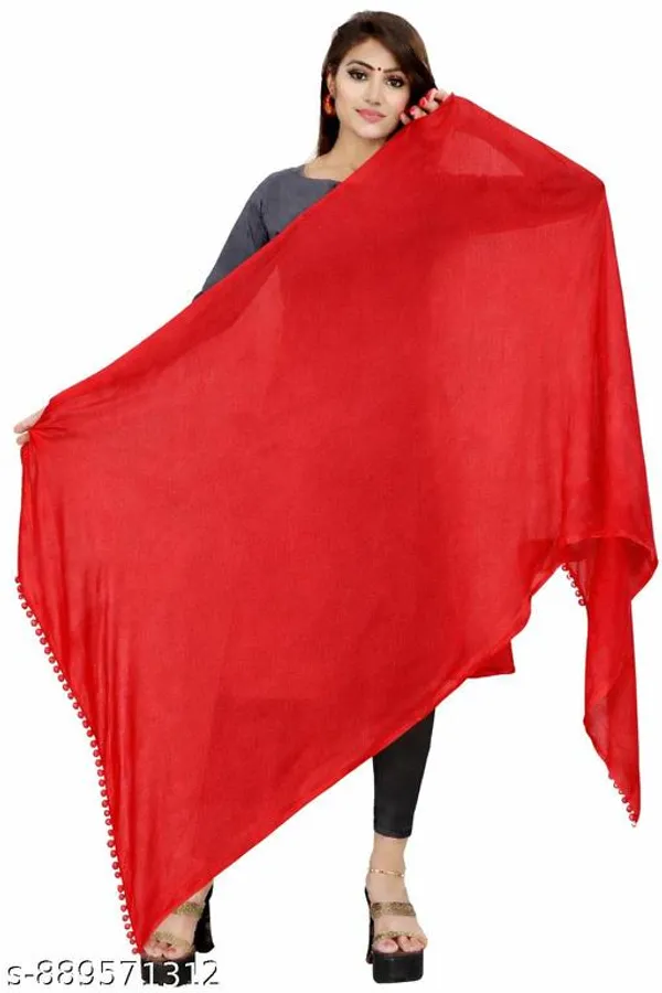 Red_Premium_Chiffon_Dupatta_For_Women