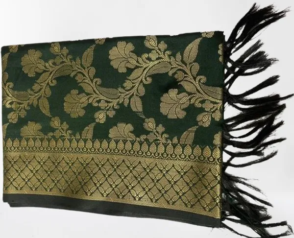 Dark_Green_Premium_Silk_Blend_For_Women