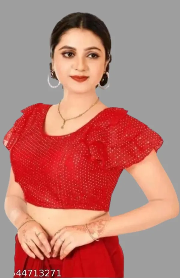 Red_Premium_Readymade_Blouse_For_Women