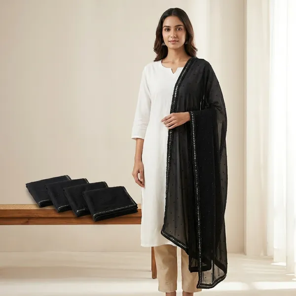 Black_Premium_Cirosky_Chiffon_Dupatta_For_Women