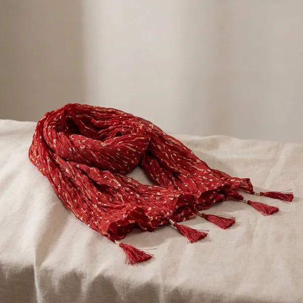 Red_Premium_Red_Silk_Dupatta_For_Women
