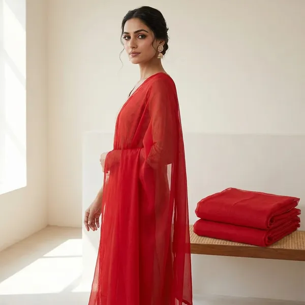 Red_Premium_Chiffon_Dupatta_For_Women
