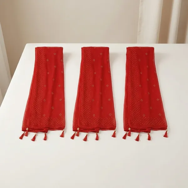 Red_Premium_Chiffon_Dupatta_For_Women
