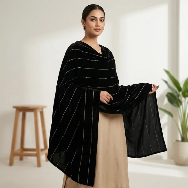 Black_Premium_Cotton_Dupatta_For_Women