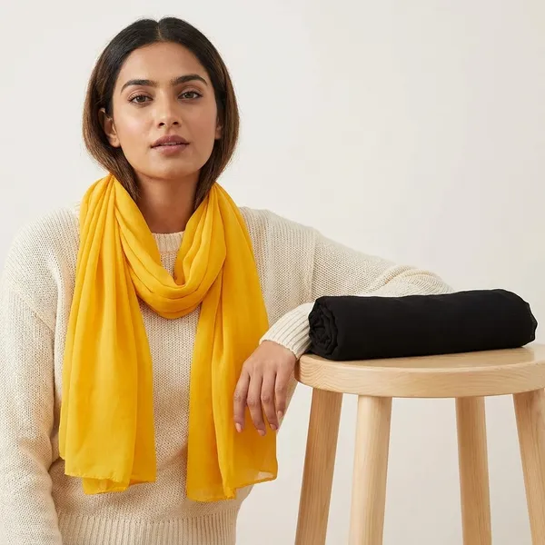 Black_And_Yellow_Premium_Cotton_Dupatta_For_Women