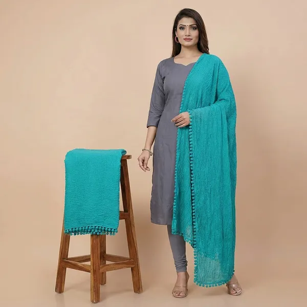 Sea_Green_Premium_Chiffon_Dupatta_For_Women