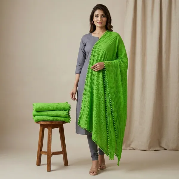 Green_Premium_Chiffon_Dupatta_For_Women