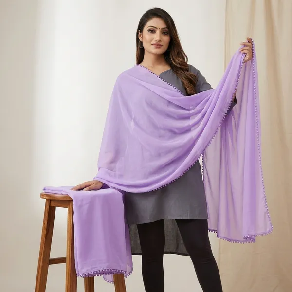 Lavender_Premium_Chiffon_Dupatta_For_Women