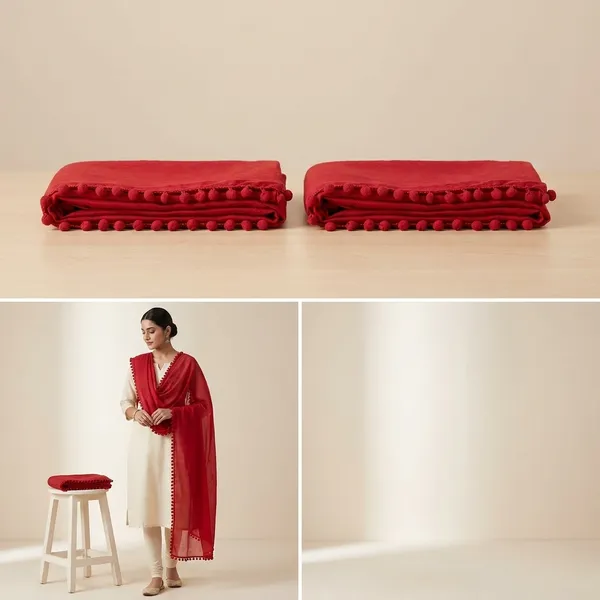 Red_Premium_Chiffon_Dupatta_For_Women