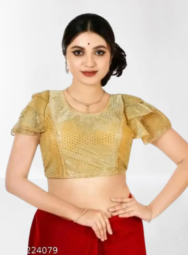 Yellow_Premium_Readymade_Blouse_For_Women
