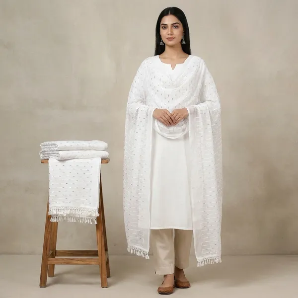 White_Premium_Khatri_Chiffon_Embellished_For_Women