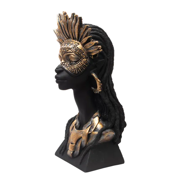 Black_Resin_Decorative_Sculpture_For_Home_Decor