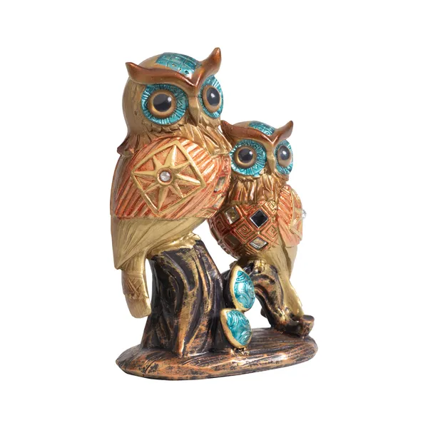Golden_And_Green_Resin_Figurine_For_Home_Decor