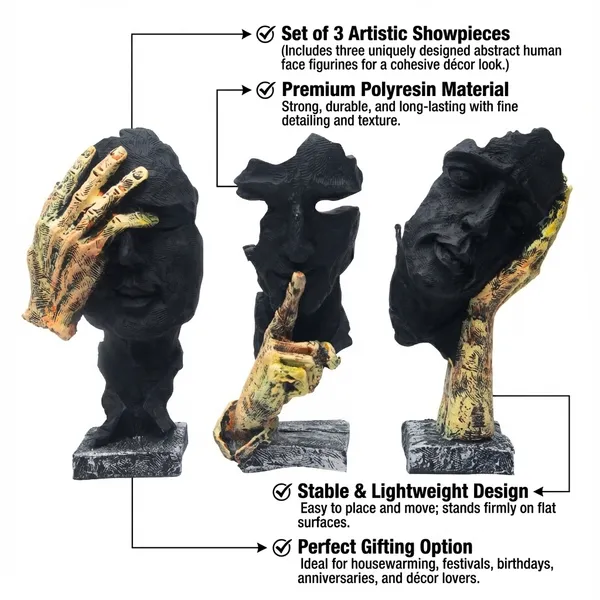 Black_And_Golden_Resin_Figurine_For_Home_Decor
