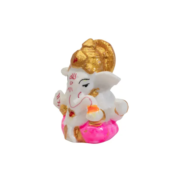 White_And_Golden_Resin_Idol_For_Pooja_&_Spiritual_Use