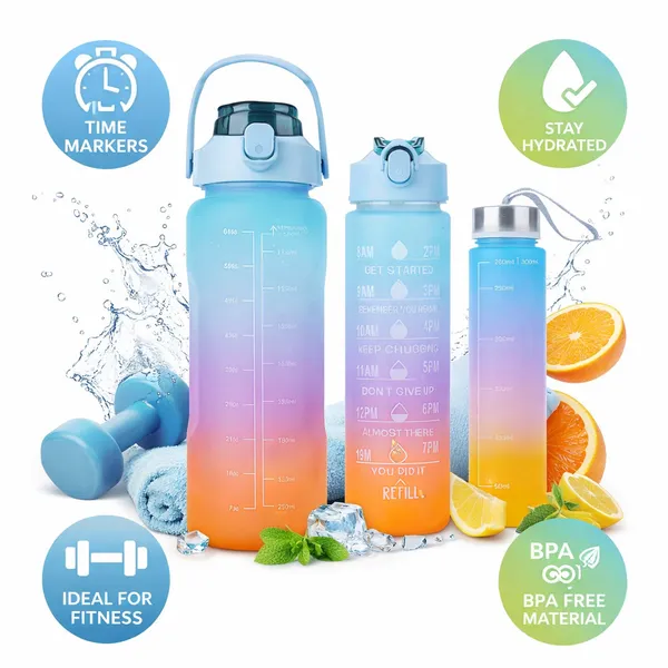 Multicolour_Plastic_Water_Bottle_For_Daily_Use_(Pack_Of_3)