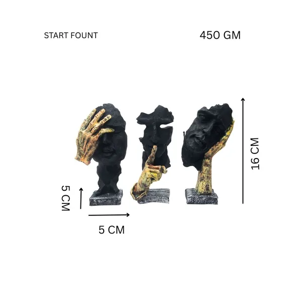 Black_And_Golden_Resin_Figurine_For_Home_Decor