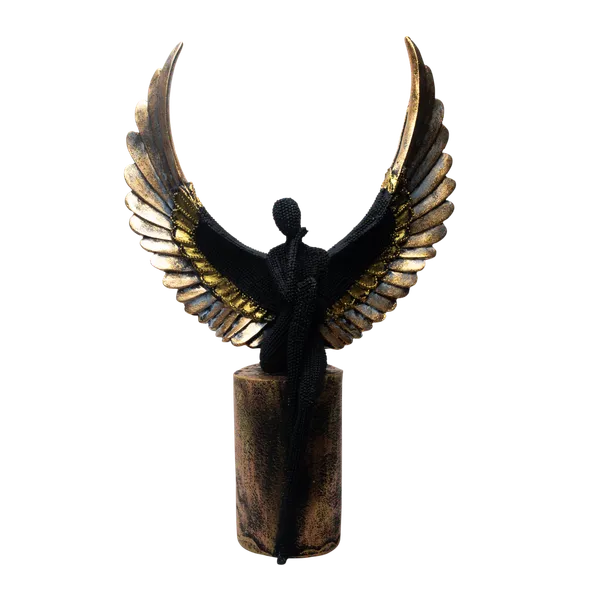 Black_Resin_Decorative_Sculpture_For_Home_Decor