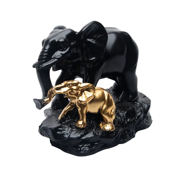 Black_And_Golden_Resin_Figurine_For_Home_Decor