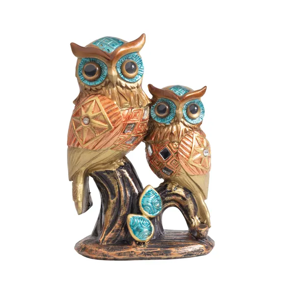 Golden_And_Green_Resin_Figurine_For_Home_Decor