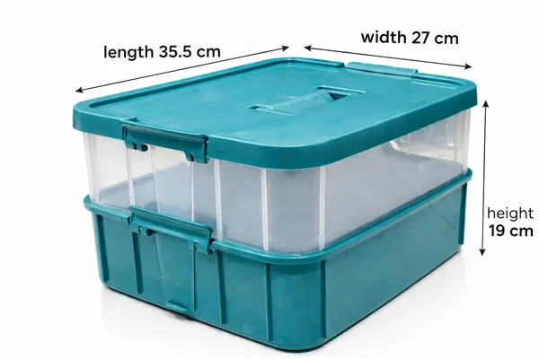 Green_Storage_Box_Clear_Stack_And_Carry_Box,_Portable_Craft_Organizers,_And_Storage_Bin_For_Organizing_Arts_And_Crafts,_Sewing,_Makeup,Supplies_Ideal_Hobby_Organizer