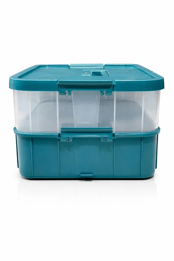 Green_Storage_Box_Clear_Stack_And_Carry_Box,_Portable_Craft_Organizers,_And_Storage_Bin_For_Organizing_Arts_And_Crafts,_Sewing,_Makeup,Supplies_Ideal_Hobby_Organizer
