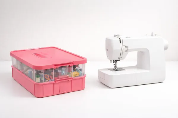 Pink_Storage_Box_Clear_Stack_And_Carry_Box,_Portable_Craft_Organizers,_And_Storage_Bin_For_Organizing_Arts_And_Crafts,_Sewing,_Makeup,Supplies_Ideal_Hobby_Organizer