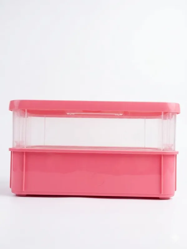 Pink_Storage_Box_Clear_Stack_And_Carry_Box,_Portable_Craft_Organizers,_And_Storage_Bin_For_Organizing_Arts_And_Crafts,_Sewing,_Makeup,Supplies_Ideal_Hobby_Organizer
